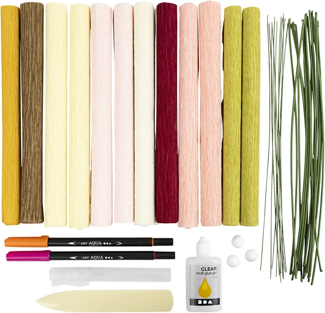 Creativ Company Crêpepapier Bloemen Boeket - 7 Kleuren