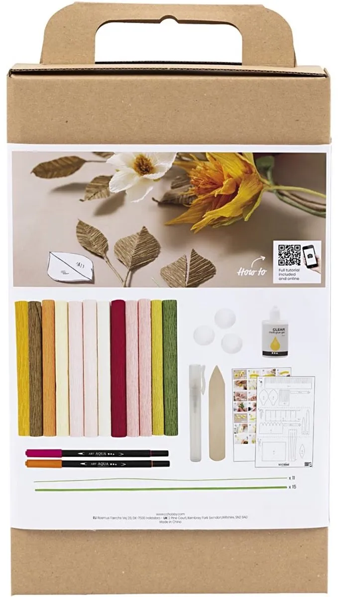 Creativ Company Crêpepapier Bloemen Boeket - 7 Kleuren