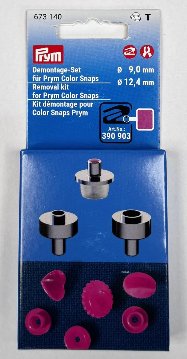 Prym Demontage-set Color Snaps 9+12,4mm