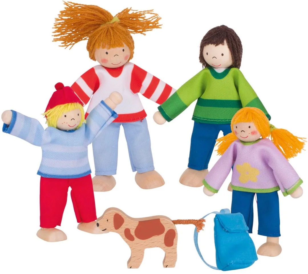 Goki Flexible Puppets Camping - Multicolor