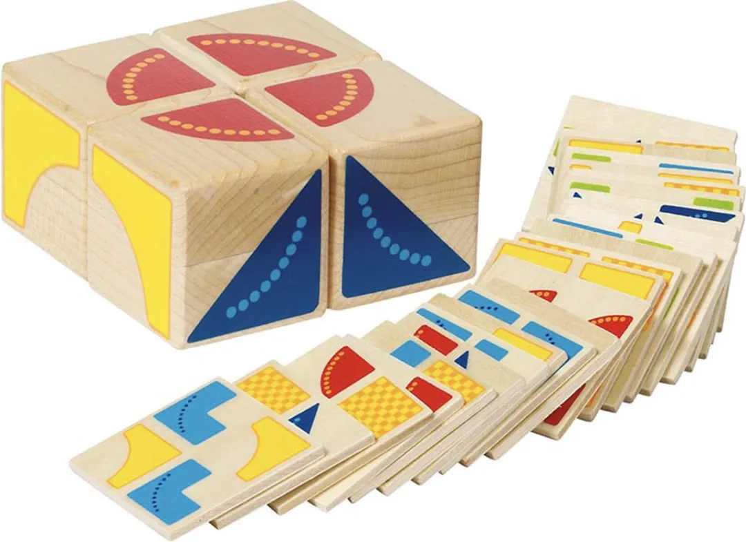 Goki Kubus Puzzle 4 Stuks - Multicolor