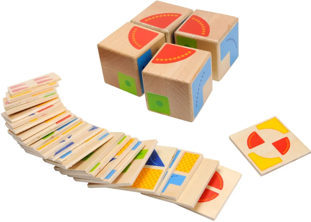 Goki Kubus Puzzle 4 Stuks - Multicolor