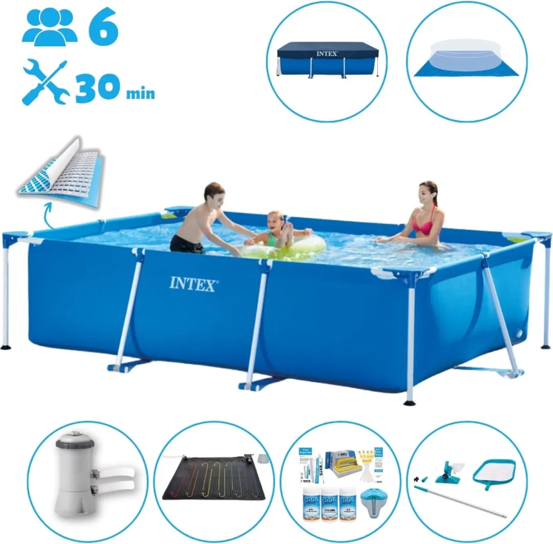 Intex Rechthoekig Frame Zwembad 300x200x75cm