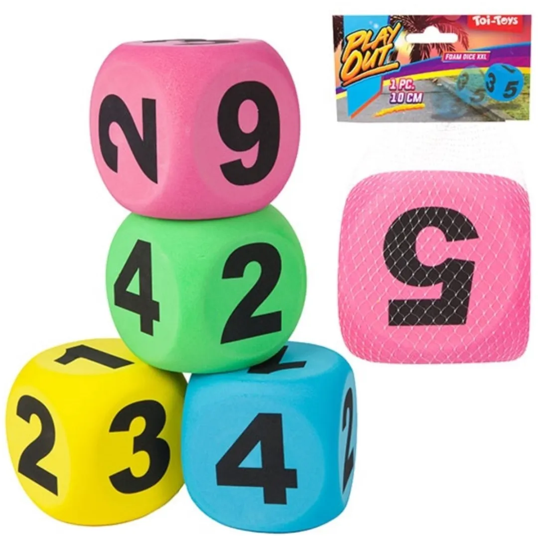 Toi-Toys Play Out Foam Dobbelsteen 10cm