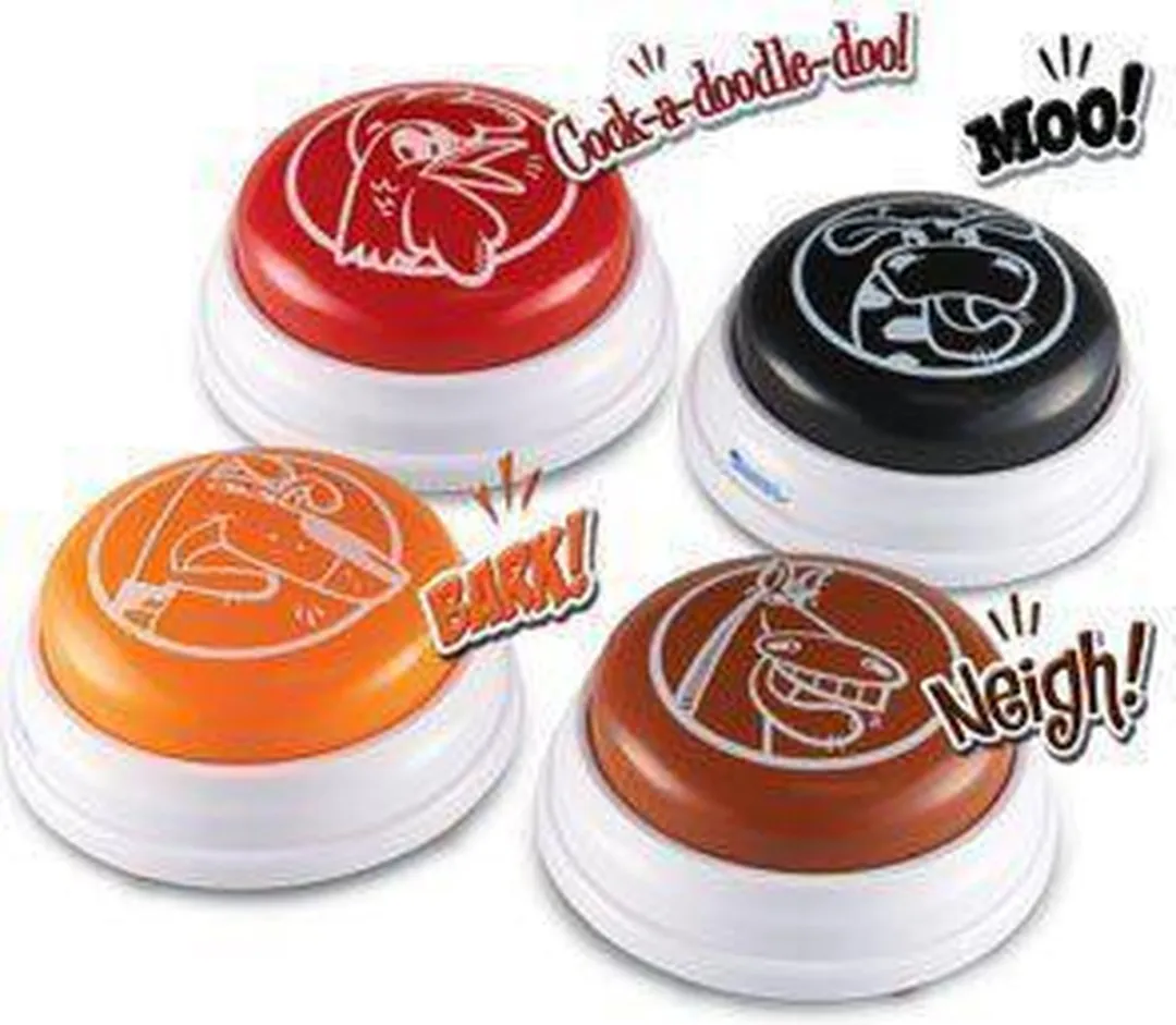 Learning Resources Antwoord Buzzers Dierengeluiden - 4 Stuks