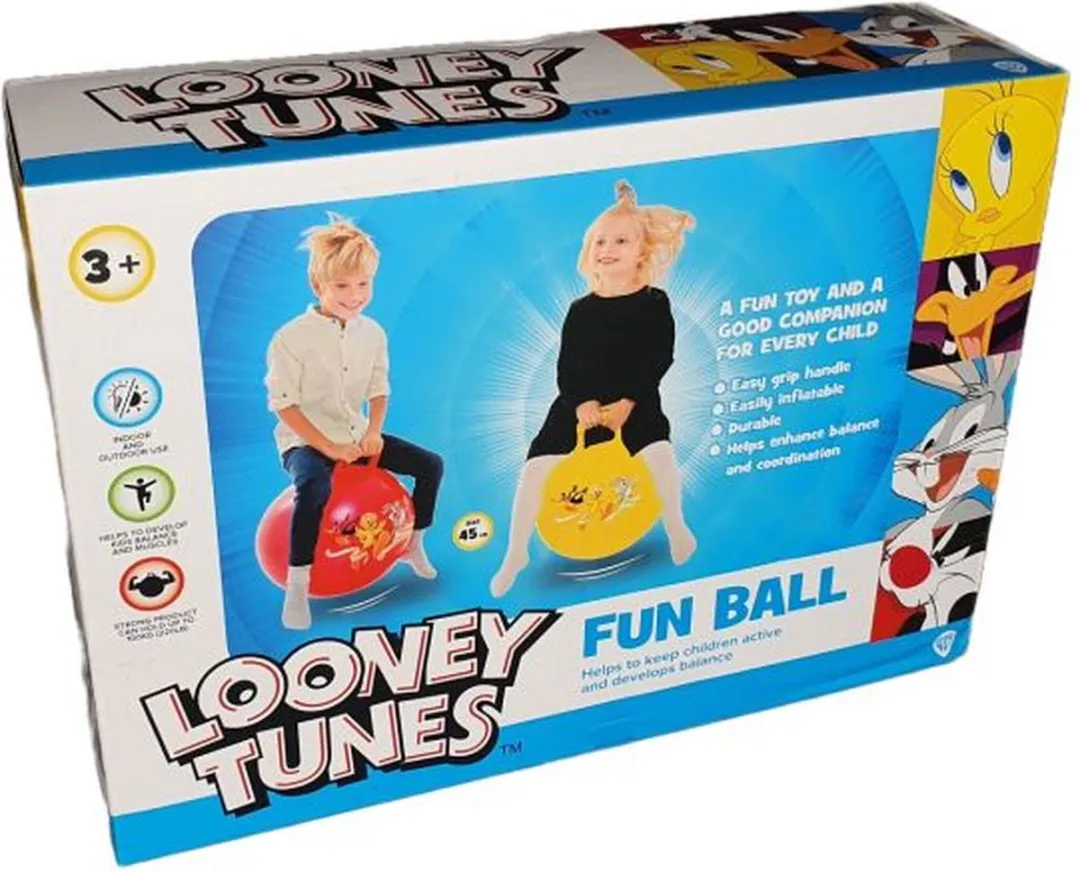 VTOYZ-GERARDOS Toys Fun Ball Looney Tunes Skippybal 45cm - Rood