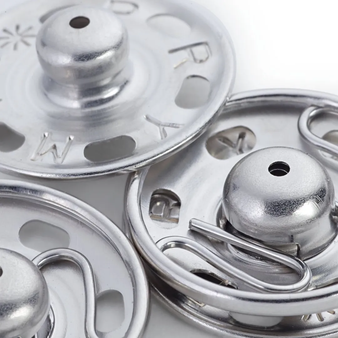 Aannaaidrukknopen 21 mm zilverkleurig 3 st. - Aannaaidrukknopen - Prym