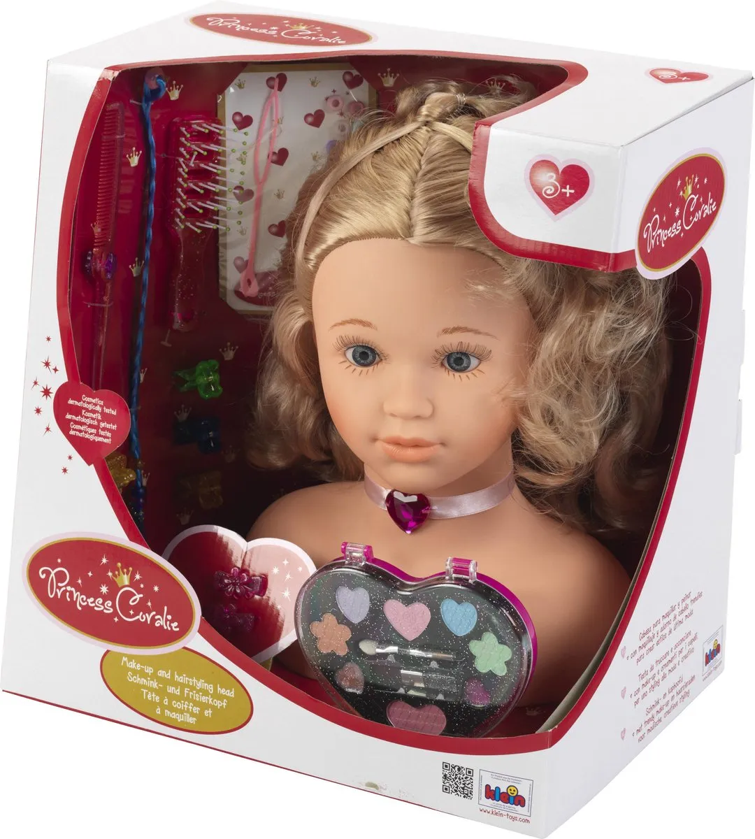 Klein Toys Princess Coralie Kaphoofd Sophia - 10 Accessoires - Blond - afbeelding 2 van 6