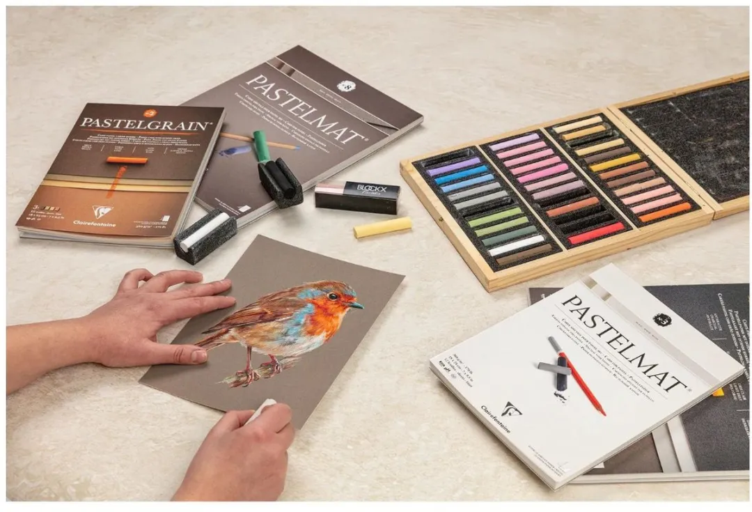 Clairefontaine Pastelmat Blok 9 - 18x24cm - Grijs