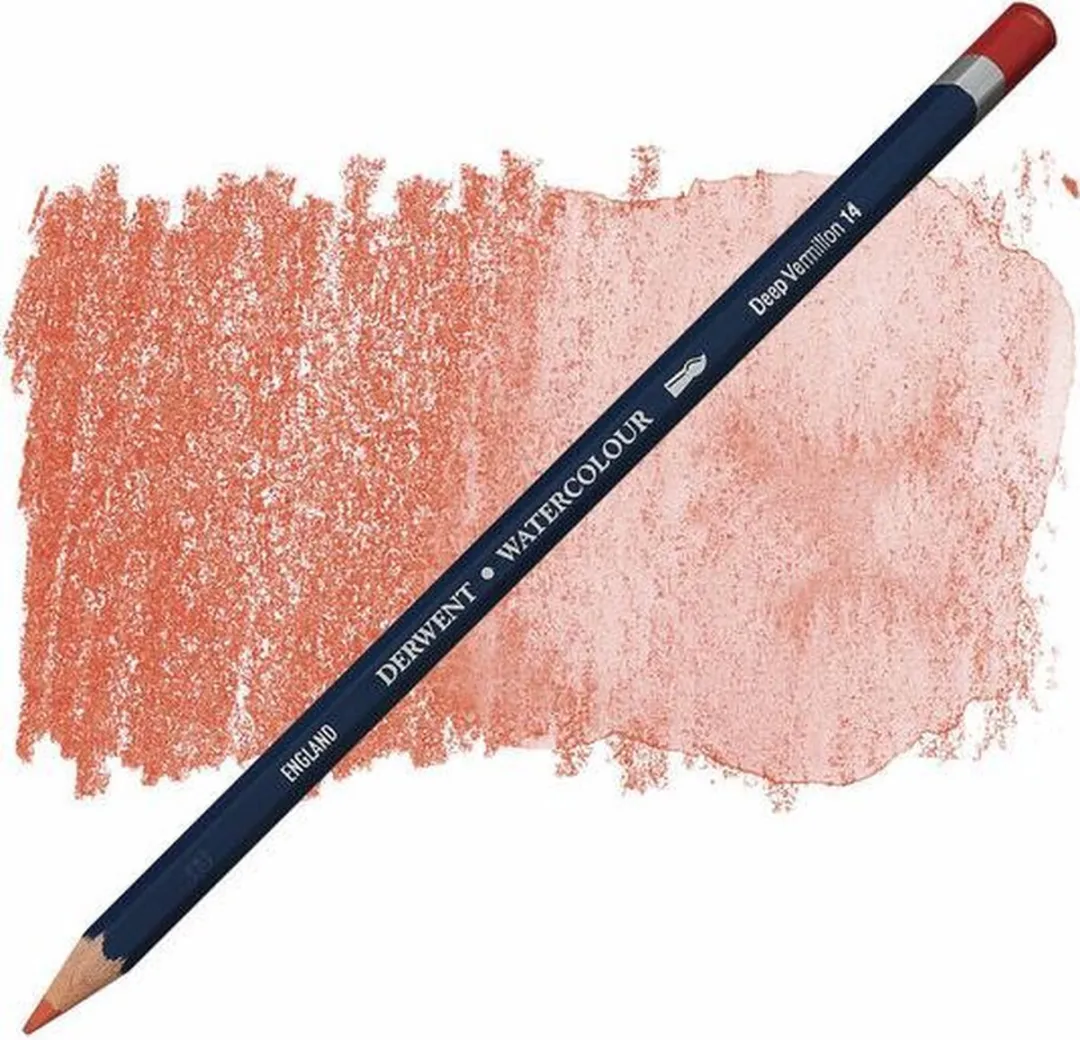 Derwent Watercolour Potlood Deep Vermilion 14