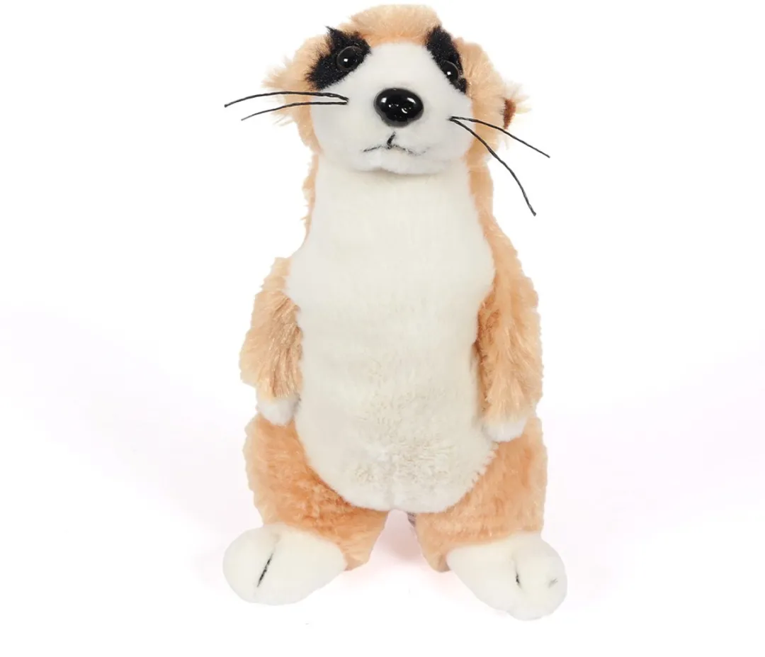 PIA Soft Toys Stokstaartje Knuffel - 20 cm - Beige