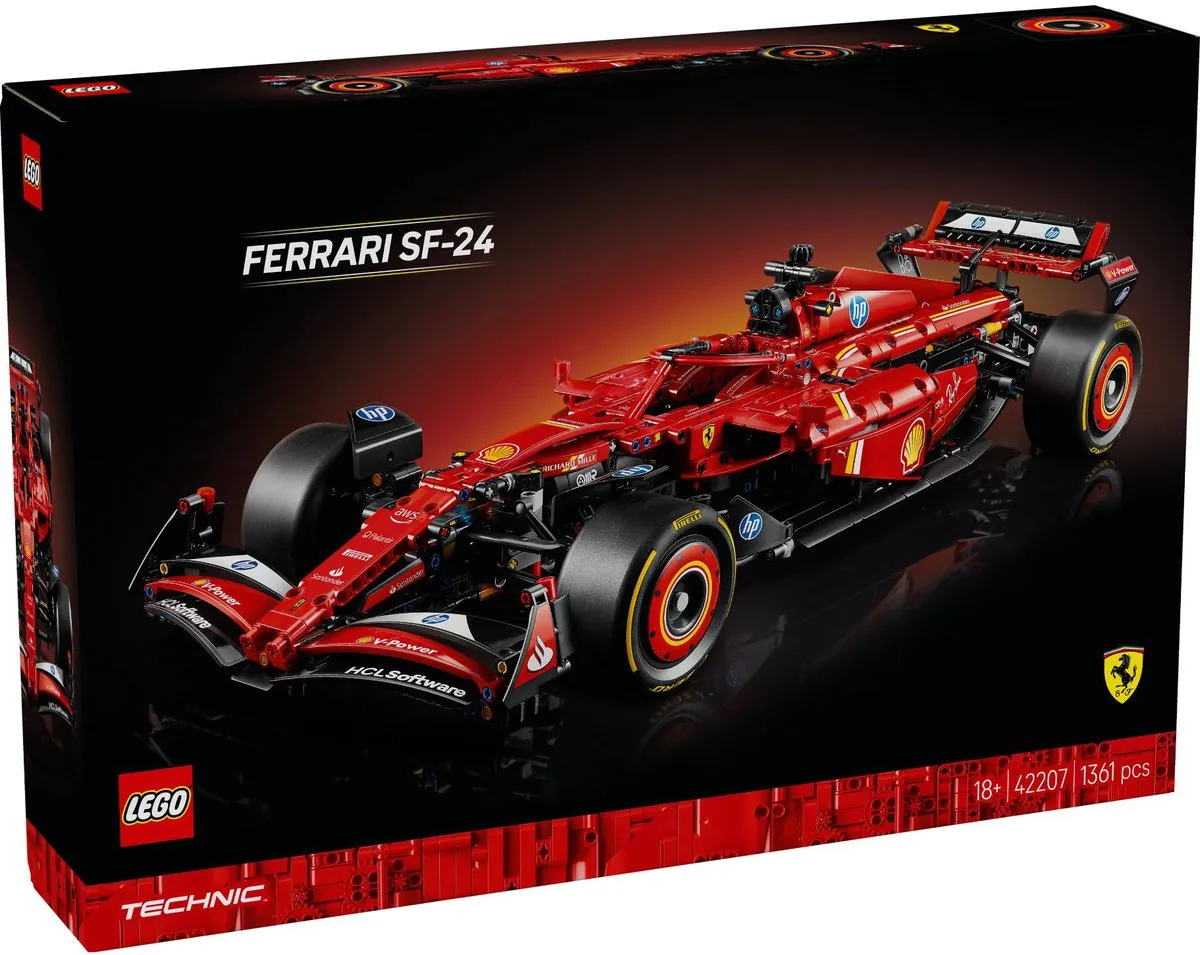 LEGO Technic Ferrari SF-24 F1 Auto 1361 Stukken - Meerkleurig
