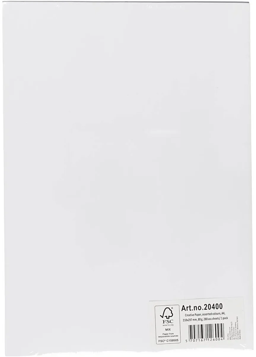 Colortime Papier A4 100g - 280 Vel - Diverse Kleuren