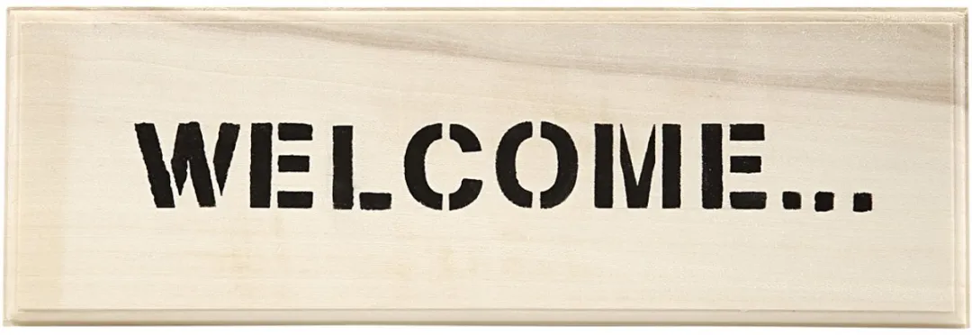 Creativ Company Houten Schild DIY 10x30x1cm - Hout naturel