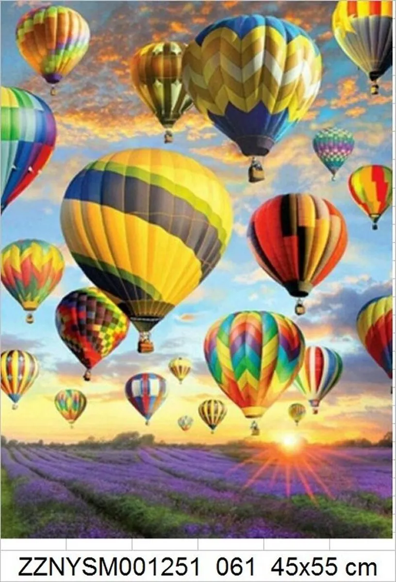 VDTOYS Diamond Painting VDTA061 Air Balloons 45x55cm