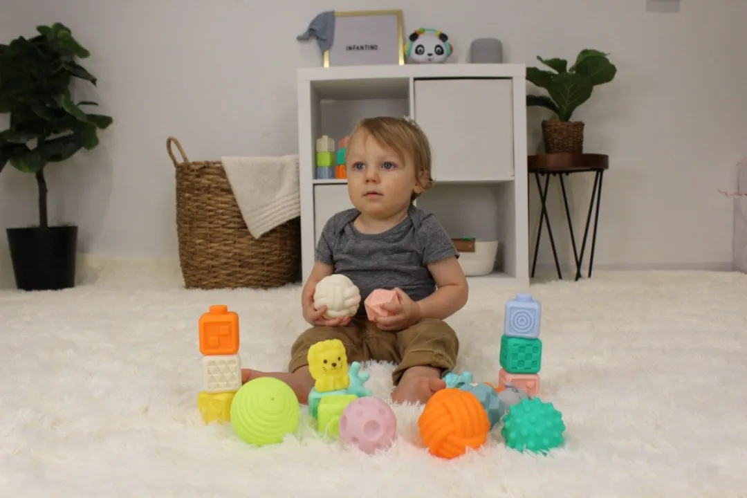 Infantino Super Soft Stackables Activity Speelset BK-315364 - Multicolor - afbeelding 6 van 6