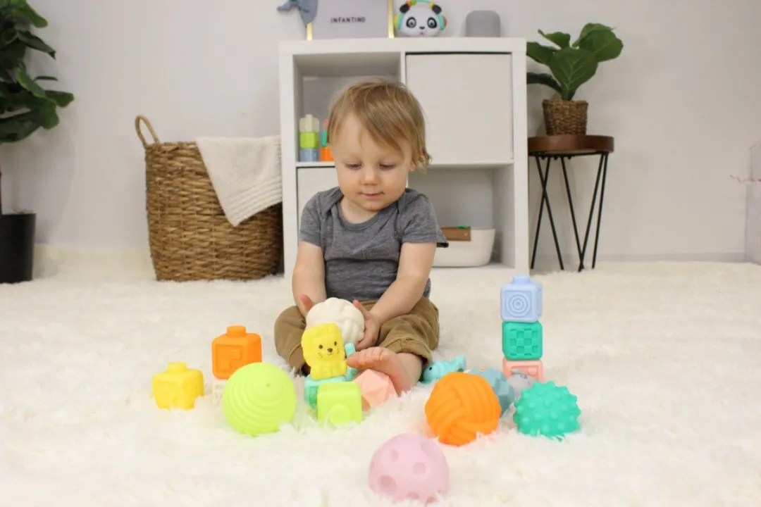 Infantino Super Soft Stackables Activity Speelset BK-315364 - Multicolor