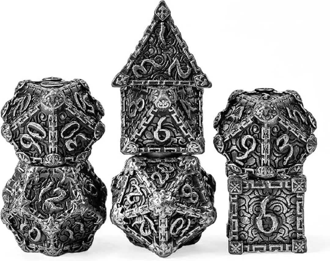 Lapi Toys DnD Polydice Metalen Dobbelstenen