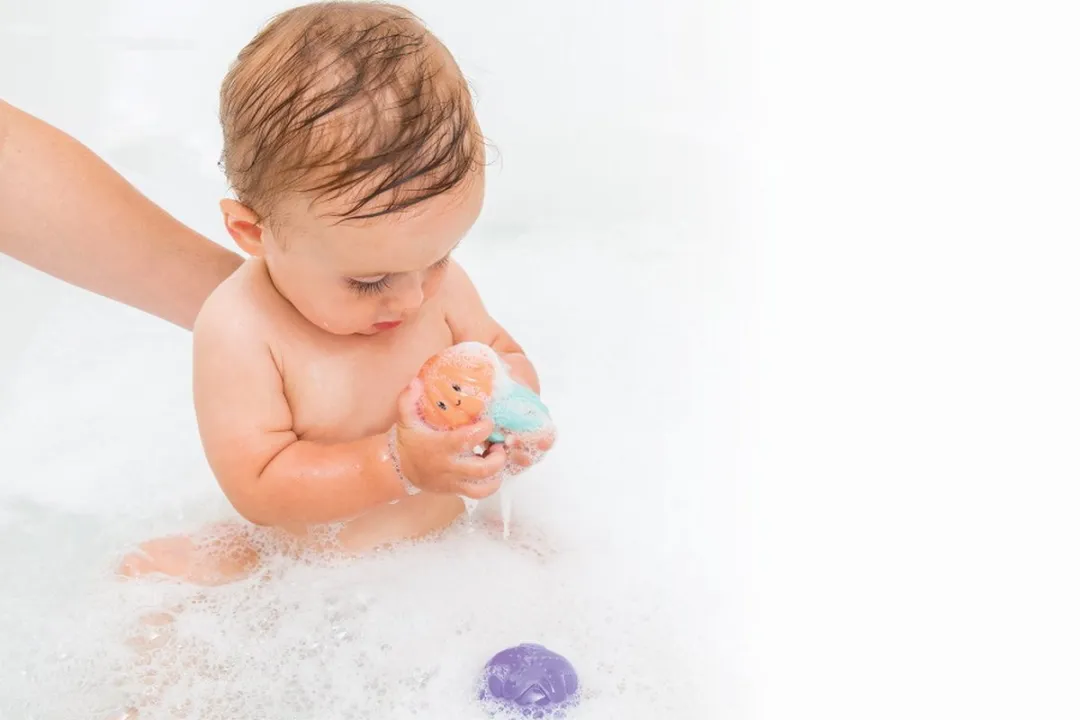 Infantino Glowing Jelly Kwal Badspeeltje BK-305000 - Oranje/Blauw