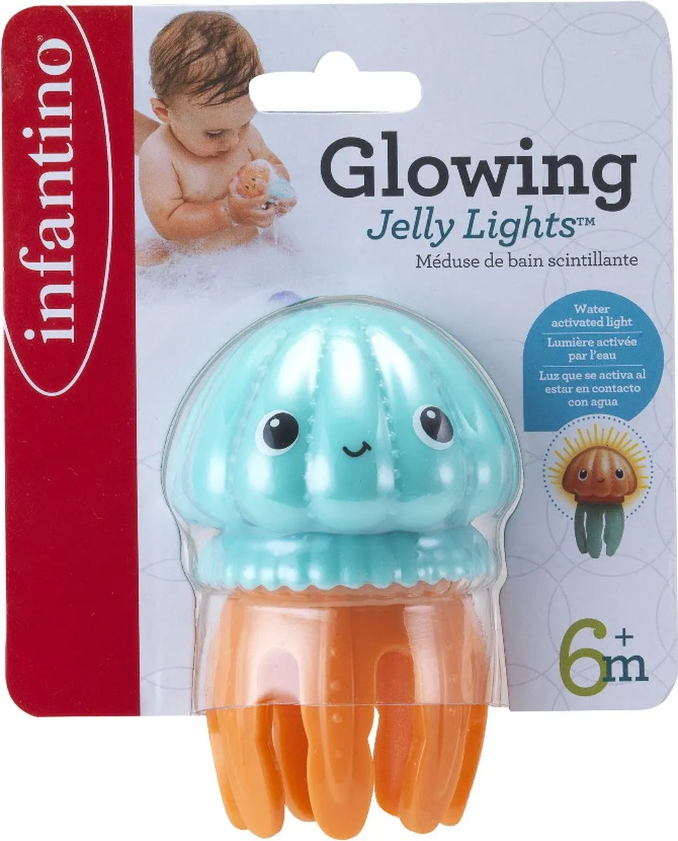 Infantino Glowing Jelly Kwal Badspeeltje BK-305000 - Oranje/Blauw