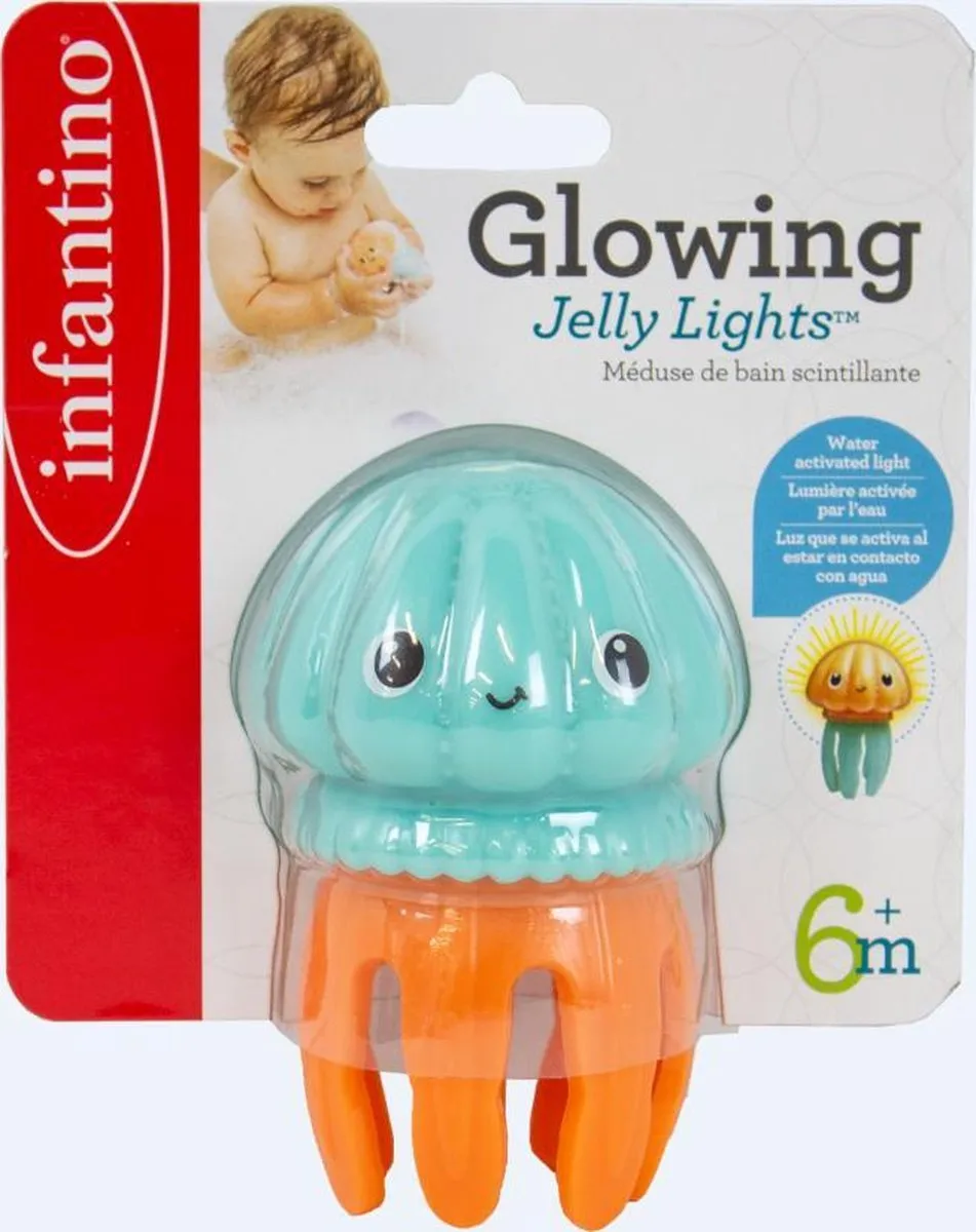 Infantino Glowing Jelly Kwal Badspeeltje BK-305000 - Oranje/Blauw