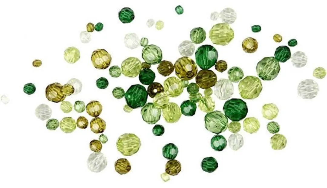 Creativ Company Plastic Facet Kralenmix Groen 170 Stuks