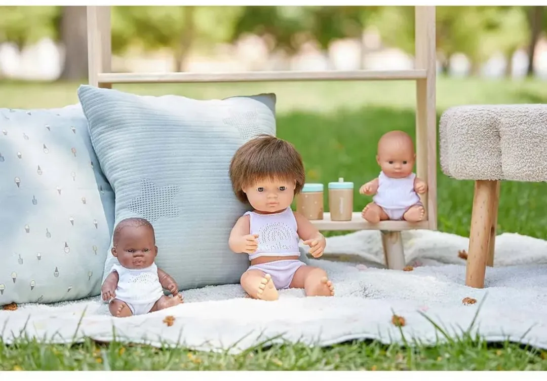 Miniland Babypop Europese Jongen 21cm - Educatief Speelgoed - 8413082311414