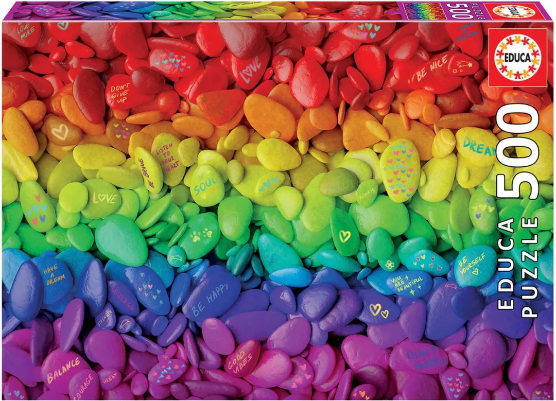Educa Gekleurde Stenen Puzzel 500 Stuks