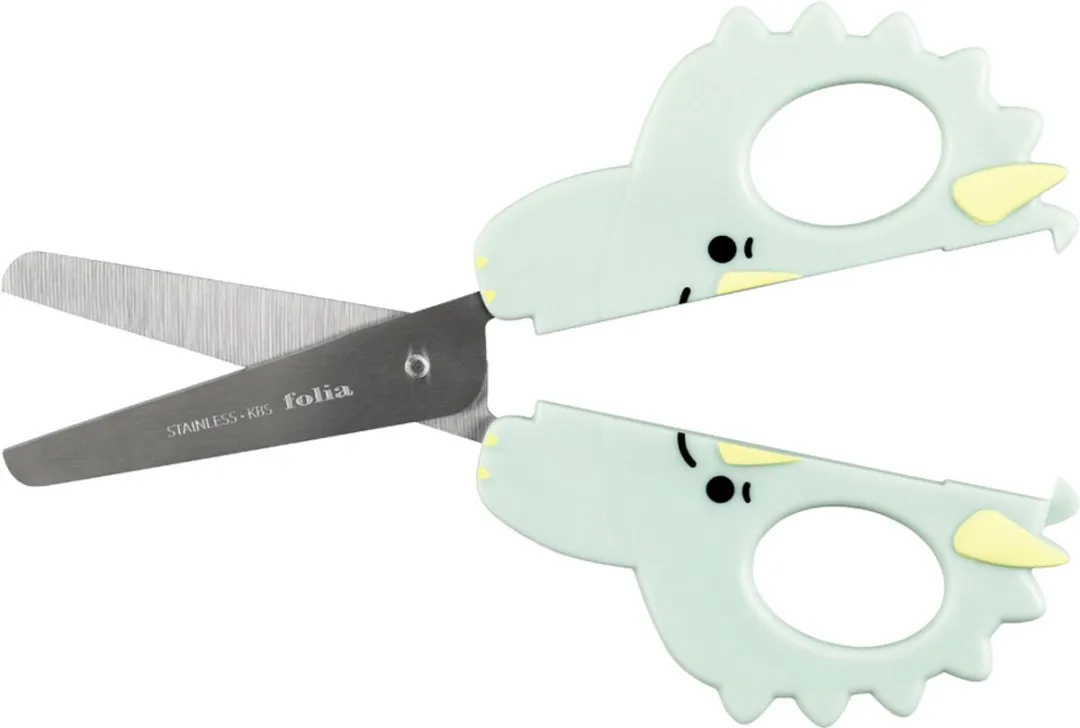 Folia Kinderschaar Dino 160mm - Mintgroen/Roz/Wit/Zilver/Zwart