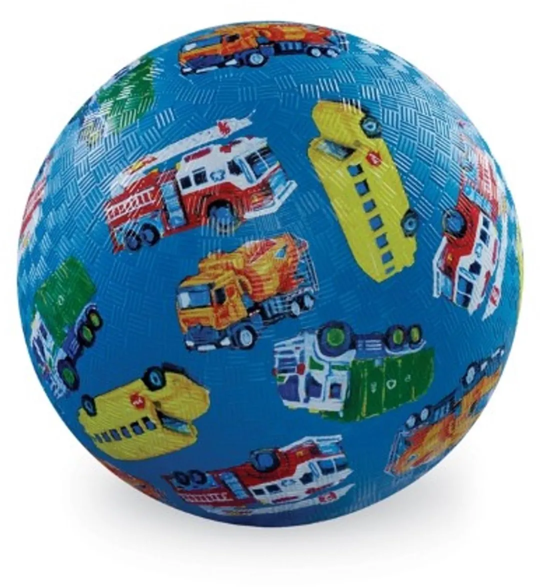 Crocodile Creek Natuurrubber Speelbal Voertuigen 13cm