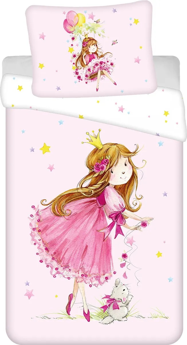 Princess Feeën Dekbedovertrek Roze