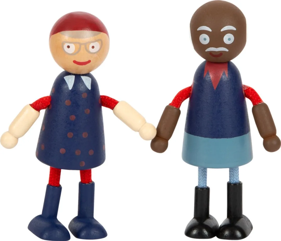 Small Foot Houten Poppenhuis Familie met Rolstoel - 6 Speelfiguren & 6 Meubels