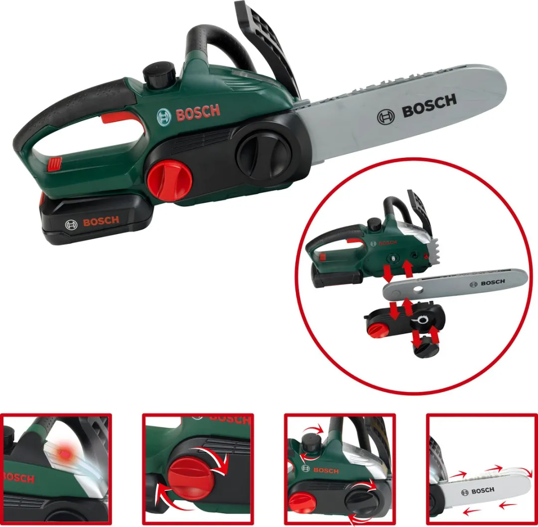 Klein Toys Bosch Mini Chain Saw II Kettingzaag - Groen - afbeelding 6 van 6