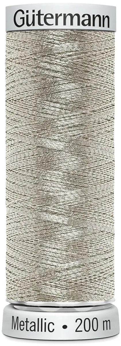 Gutermann Sulky Metallic Borduurgaren 7001 - 200m - Zilver
