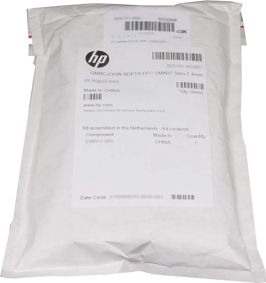 HP L38011-003 Oplader 230W - Zwart