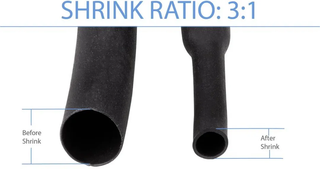 TRU COMPONENTS TC-9508152 Krimpkous assortiment Zwart Krimpverhouding:3:1 300 stuk(s)