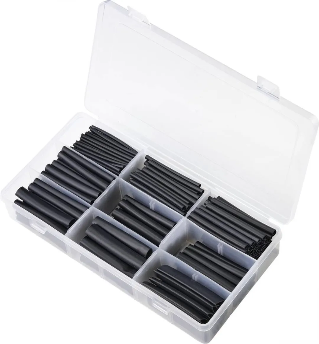 TRU COMPONENTS TC-9508152 Krimpkous assortiment Zwart Krimpverhouding:3:1 300 stuk(s)