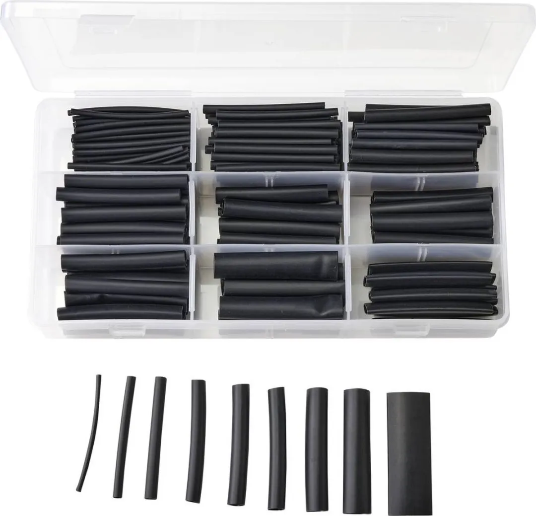 TRU COMPONENTS TC-9508152 Krimpkous assortiment Zwart Krimpverhouding:3:1 300 stuk(s)