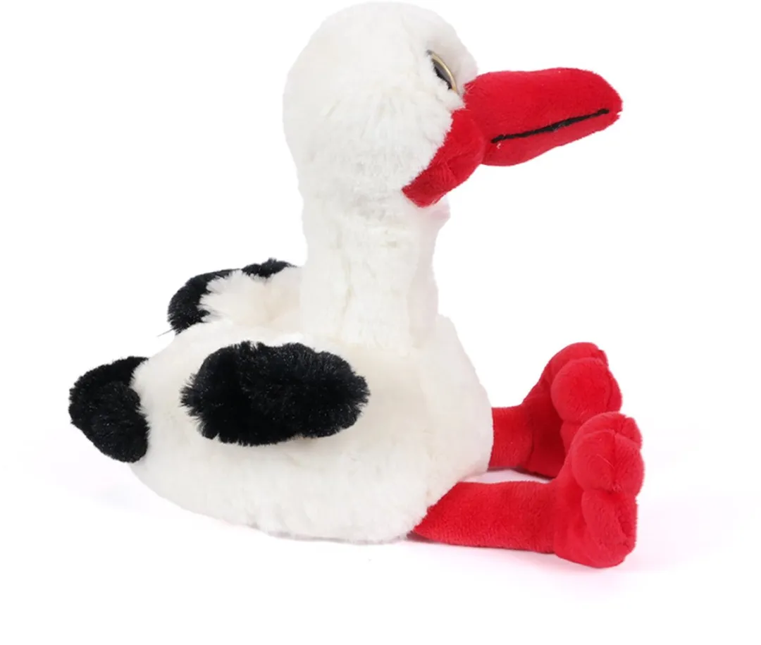 PIA Soft Toys Pluche Ooievaar Knuffel 18cm - Multi