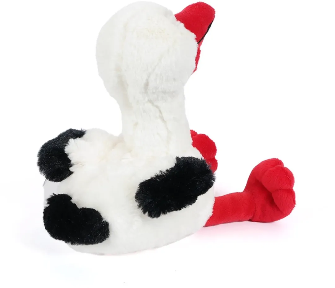 PIA Soft Toys Pluche Ooievaar Knuffel 18cm - Multi