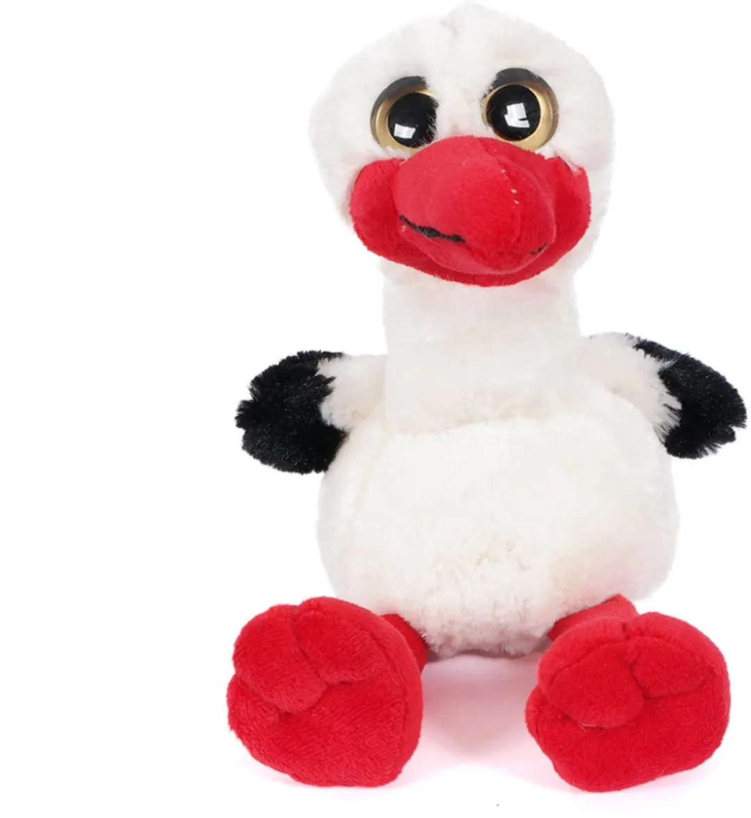 PIA Soft Toys Pluche Ooievaar Knuffel 18cm - Multi