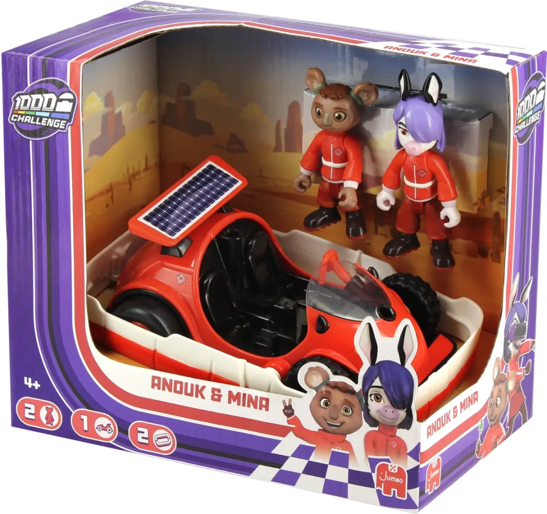 Jumbo Mille Bornes Challenge - Anouk & Mina - 4Y+ - Rood - afbeelding 6 van 6