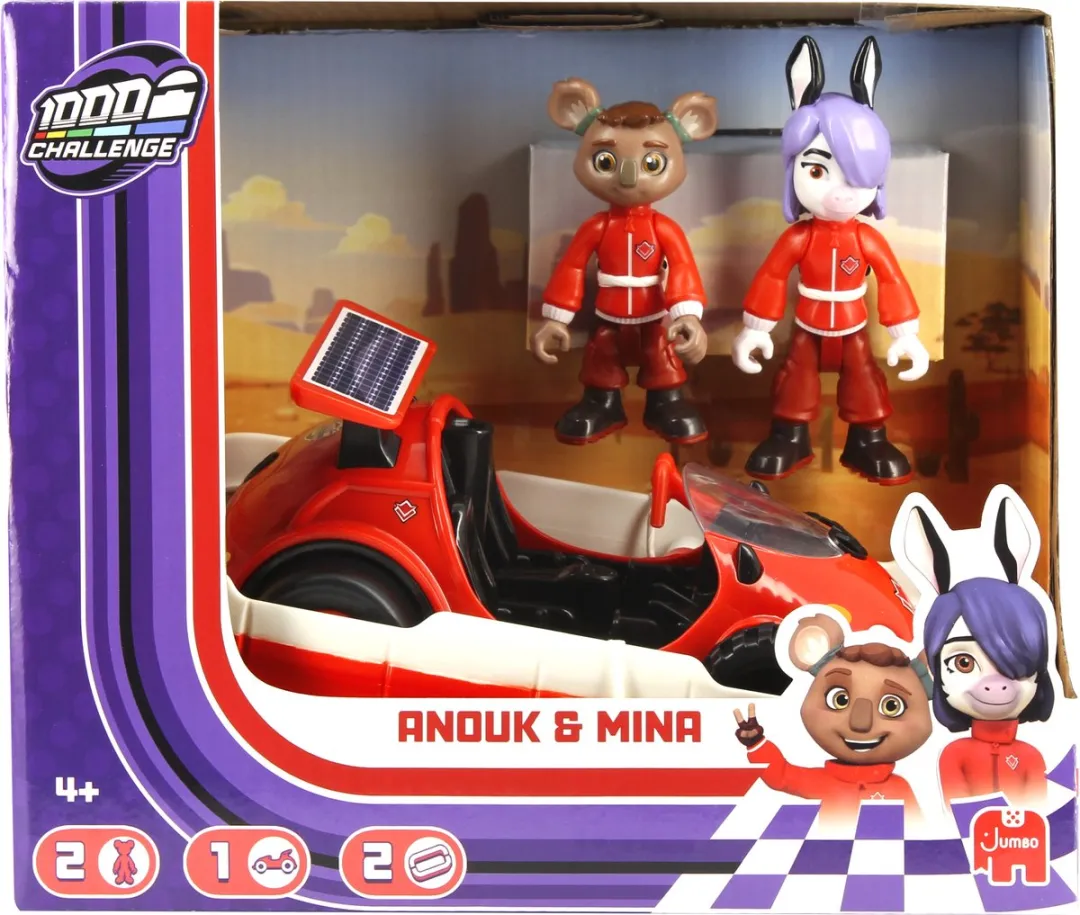 Jumbo Mille Bornes Challenge - Anouk & Mina - 4Y+ - Rood