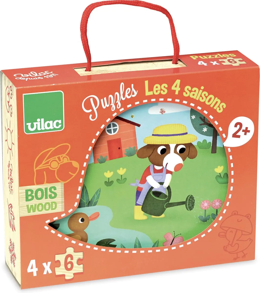 Vilac 4 Seizoenen Puzzel - 24 Stuks - Multi