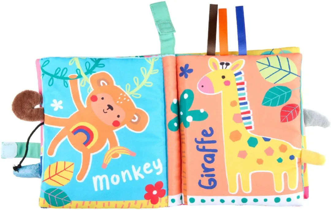 Eddy Toys Crinkly Touch & Feel Boek Multicolor
