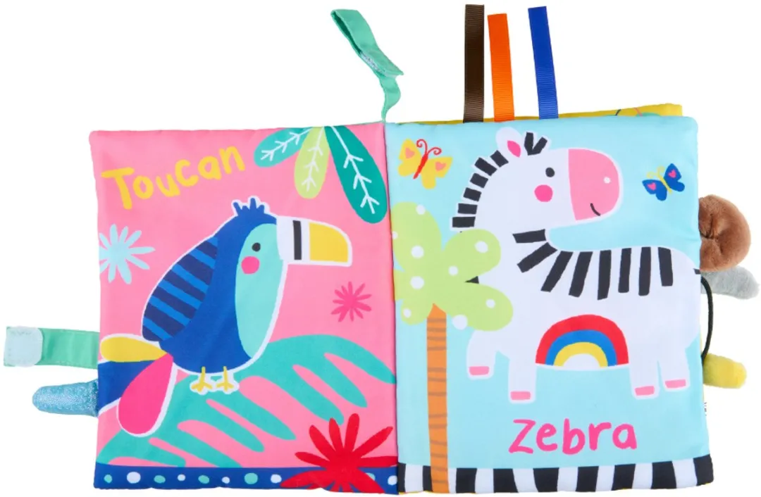 Eddy Toys Crinkly Touch & Feel Boek Multicolor