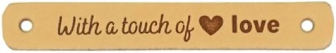 Durable Leren Labels With a Touch of Love