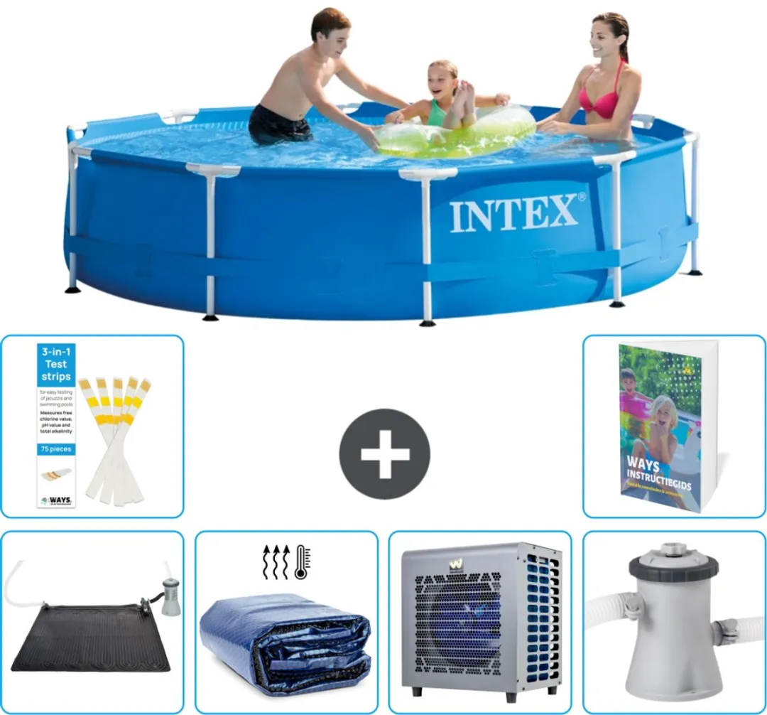 Intex 28200NP-Blauw Rond Frame Zwembad 305x76cm