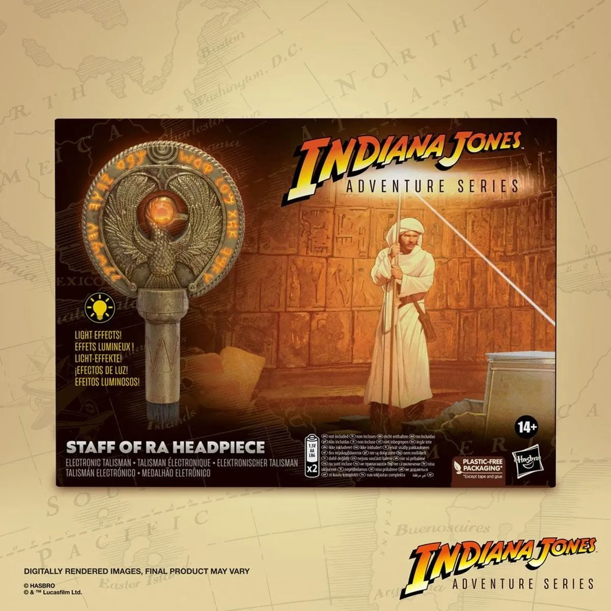 Hasbro Indiana Jones Replica Staff of Ra Headpiece - Multicolor