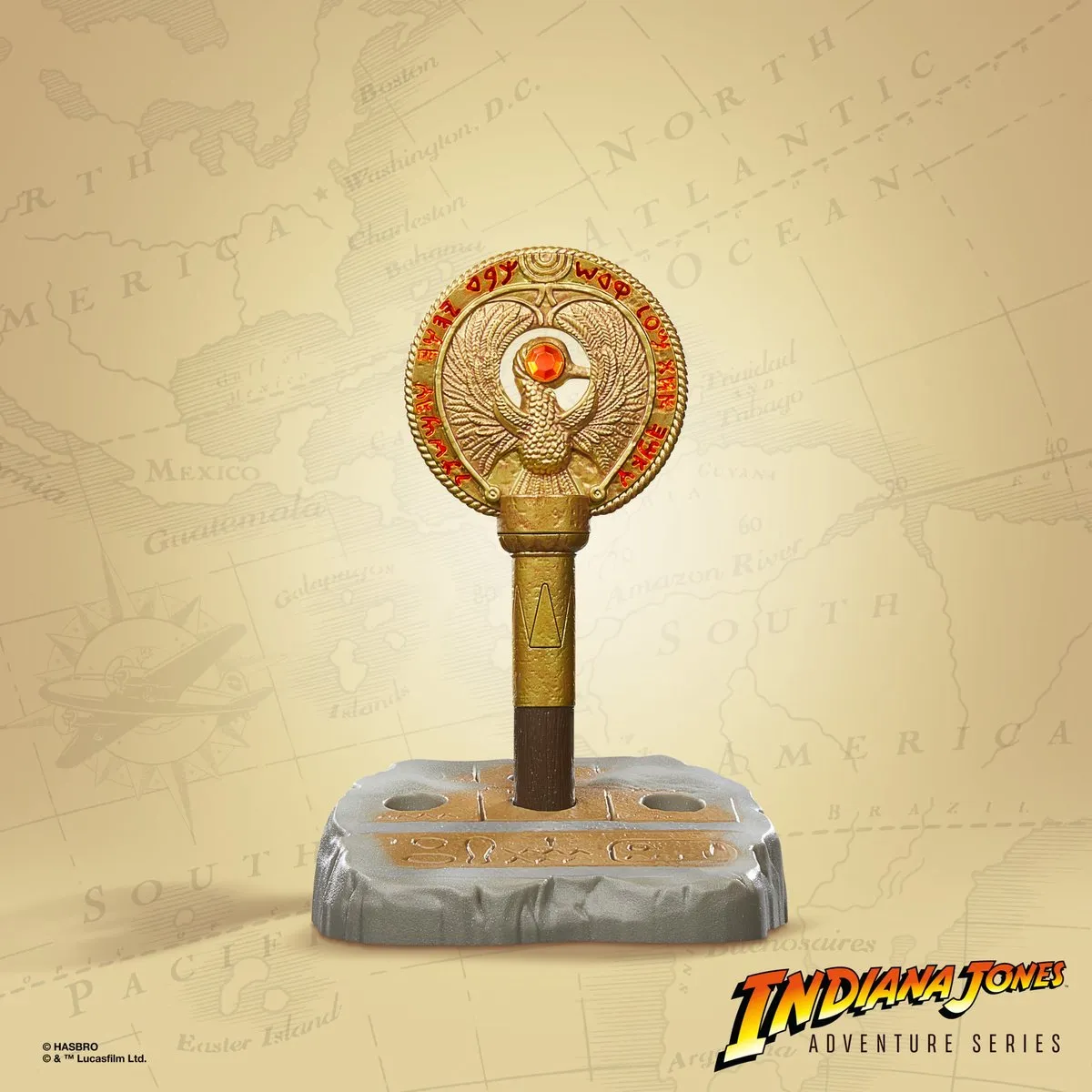 Hasbro Indiana Jones Replica Staff of Ra Headpiece - Multicolor
